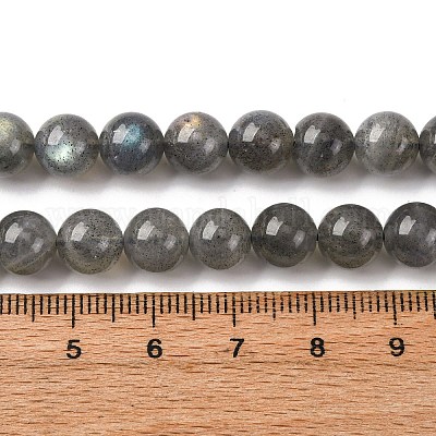 Природные лабрадорита бисер нитей G-H326-01-8mm-1