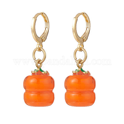 Подвески с фруктами ручной работы лэмпворк серьги с подвесками EJEW-JE05123-1