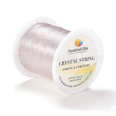 Wholesale JEWELEADER Crystal Elastic Wire Stretch About 109 Yards Polyester String  Cord 0.8mm Crafting DIY Thread for Bracelets Gemstone Jewelry Making  Beading Craft Sewing Clear Color 