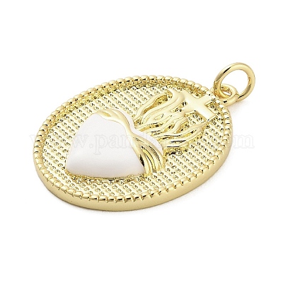 Латунь эмаль подвески KK-H527-01C-G02-1