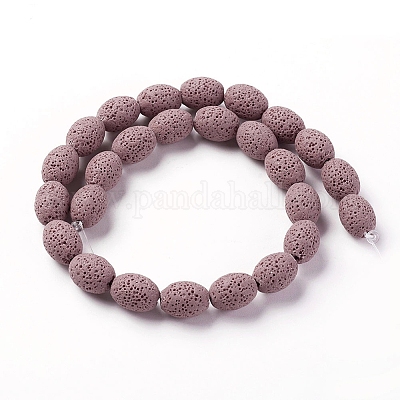 Бусы из натуральной лавы&nbsp;G-F671-03B-17-1