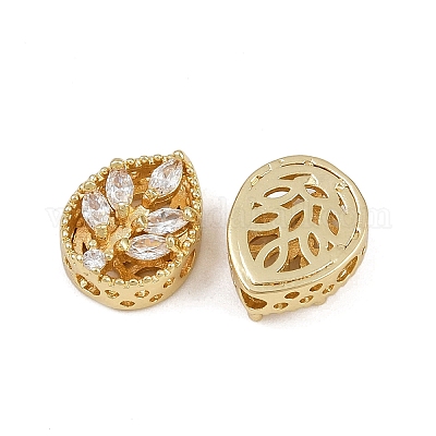 Многожильные звенья из латуни с паве из кубического циркония ZIRC-F145-07G-01-1