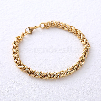 Браслеты из нержавеющей стали и пшеницы для пары унисекс FU4893-1