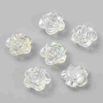 Прозрачная пластиковая бусина KY-WH0049-02A-1