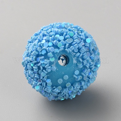 Undurchsichtige Glitzerperlen aus Acryl&nbsp;LS-FIND-CJC0010-111A-16-1