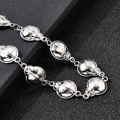 Браслеты из нержавеющей стали 304 с божьей коровкой для женщин BJEW-K226-15A-P-1