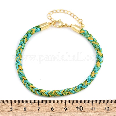 Браслеты из плетеного нейлонового шнура толщиной 4 мм FIND-A057-01G-12-1