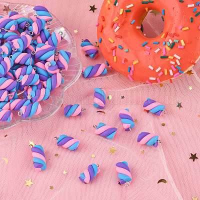 Подвески из полимерной глины ручной работы X-CLAY-T016-83M-1