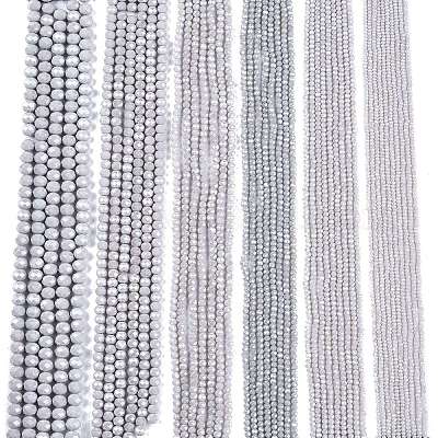 Стеклянные бусины с гальваническим покрытием  EGLA-A044-P4mm-A19-1
