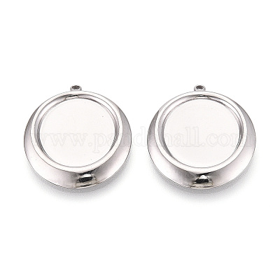 Оправы для подвесок из нержавеющей стали 304 в виде кабошонов STAS-T067-16P-1