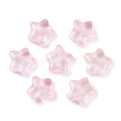 Прозрачные бусины из матового стекла GLAA-NH0003-01C-1