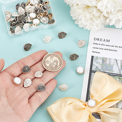 50 шт. 5 стиля литые кнопки BUTT-PH0001-46-1