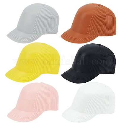 Lot de 20 mini chapeaux pour loisirs créatifs, petits chapeaux de poupée, mini chapeaux pour ornements, poupées miniatures, chapeaux au crochet, mini chapeau décoratif, mini chapeau tricoté, étui de