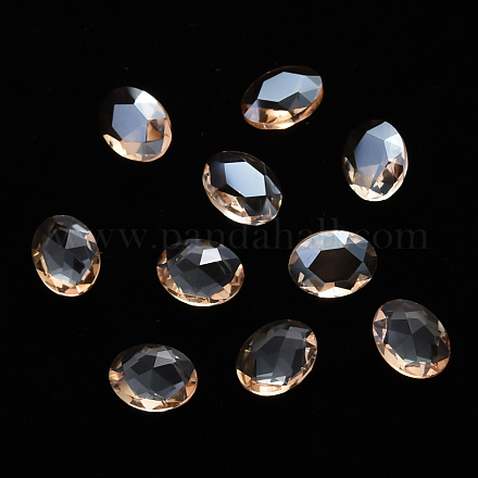 Cabochons ovales de verre transparent MRMJ-T009-128A-1
