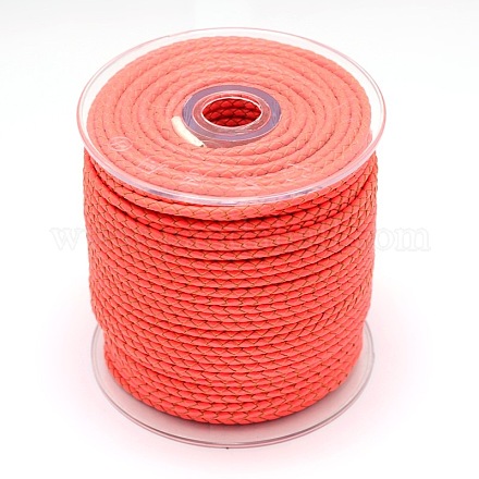 Eco-Friendly Braided Leather Cord WL-E015-3mm-11-1