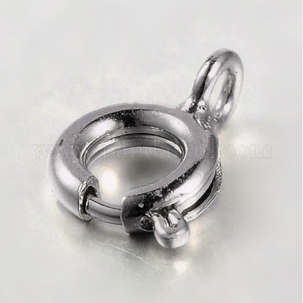 Brass Spring Ring Clasps KK-J205-05P-NF-1