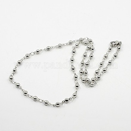 Ball Chain Necklace for Men X-NJEW-F027-25-1