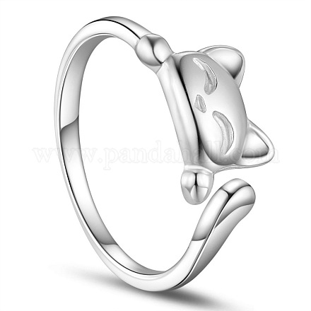 925 кольцо-манжета из стерлингового серебра Shegrace с родиевым покрытием JR541D-1
