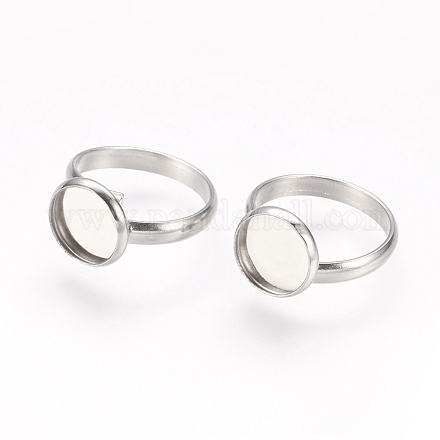 Componentes de anillos de dedo de 304 acero inoxidable ajustables STAS-E144-026-10mm-1