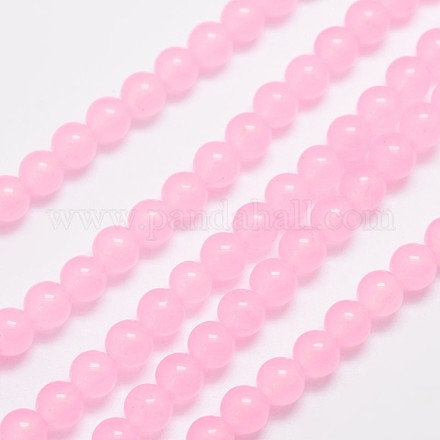 Chapelets de perles en jade de malaisie naturelle et teinte X-G-A146-6mm-A16-1