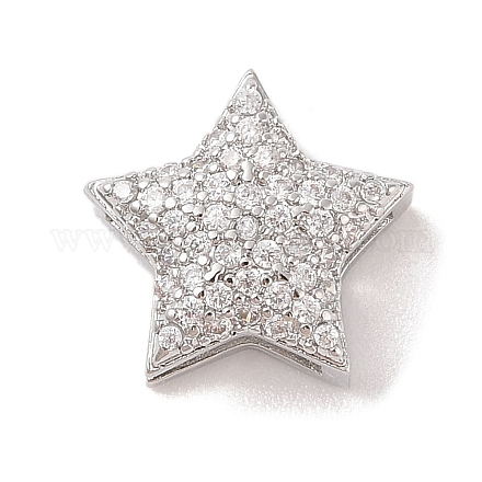 Покрытие стойки латунные прозрачные бусины из кубического циркония KK-S380-23P-1