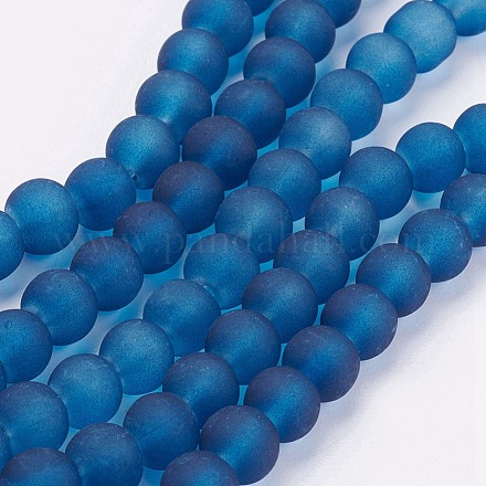 Chapelets de perles en verre transparent GLAA-S031-6mm-31-1