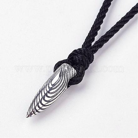 Sterling Silver Pendant Necklaces NJEW-P175-58-1