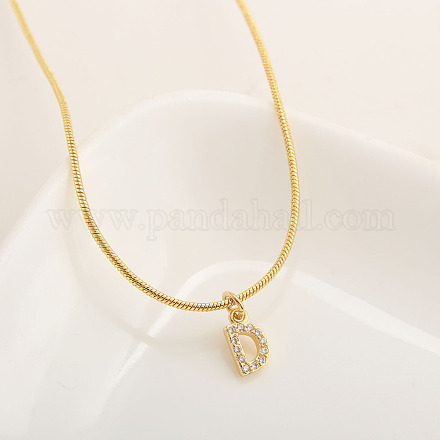 Латунный микропаве прозрачный кубический цирконий кулон начальные ожерелья FS-WGC46E8-04-1