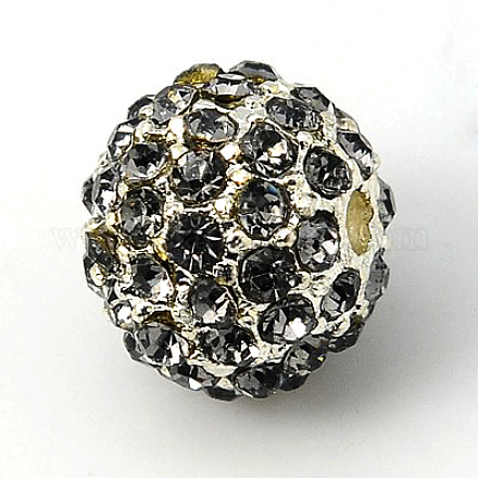 Alloy Rhinestone Beads RB-A034-12mm-A12S-1