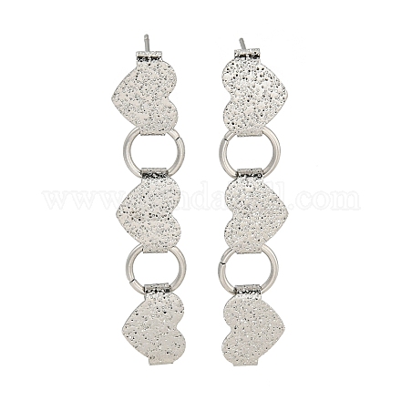 Серьги-гвоздики из нержавеющей стали 304 EJEW-S229-01P-1