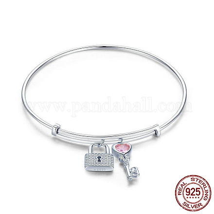 Bracelets extensibles réglables en argent sterling BJEW-FF0011-01-1