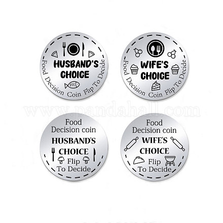 201 Stainless Steel Commemorative Coins AJEW-WH0454-010-1