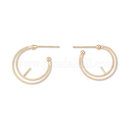 Accessoires de clous d'oreilles en laiton KK-N232-480-1