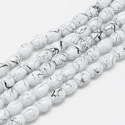 Cuisson peinte drawbench perles de verre brins X-GLAD-S080-6x8-74-1