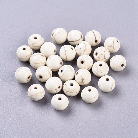 Synthetic Magnesite Beads TURQ-10D-11-1