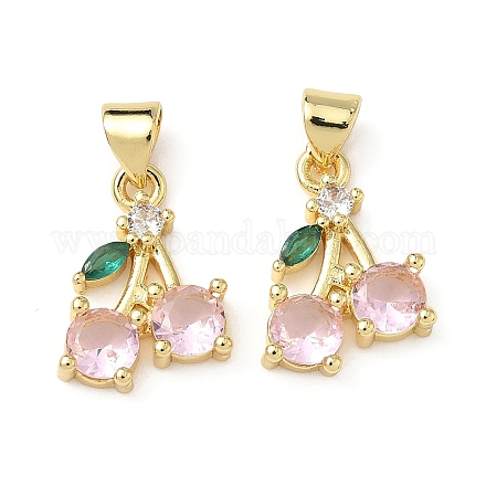 Латунные микро проложить кубического циркония подвески KK-L243-01G-05-1