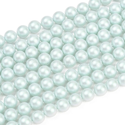 Milchglas Perlen Stränge GLAA-A044-08A-05-1