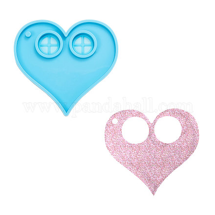 Heart Mask Silicone Molds DIY-CJC0001-29-1