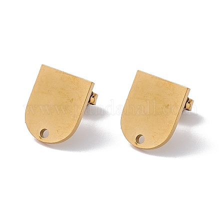 Accessoires de puces d'oreilles en 304 acier inoxydable STAS-P310-03G-1