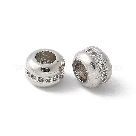Латунные микропаве из прозрачного кубического циркония KK-D324-02P-1