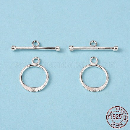 Sterling Silver Toggle Clasps X-STER-A008-37-1