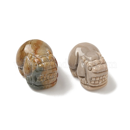 Окрашенный натуральный радужный агат алашан резные бусины PW-WGAE261-01-1