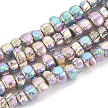 Electroplate Non-magnetic Synthetic Hematite Beads Strands G-T061-102Q-1