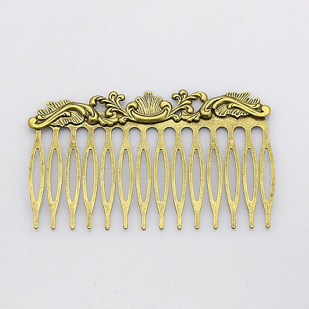 Vintage Iron Hair Comb Findings IFIN-J039-07AB-NF-1