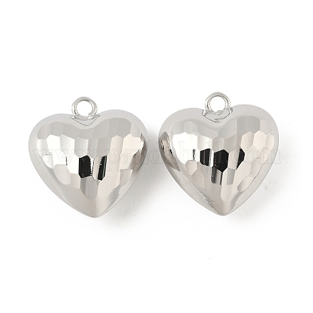 Подвески сердце латуни KK-M327-02C-P-1