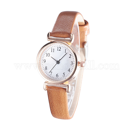 Imitation Leather Wristwatches WACH-G024-D05-RG-1