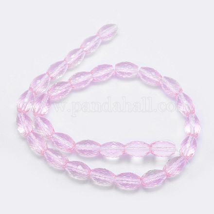 Chapelets de perles en verre transparente   EGLA-G025-NA10-1