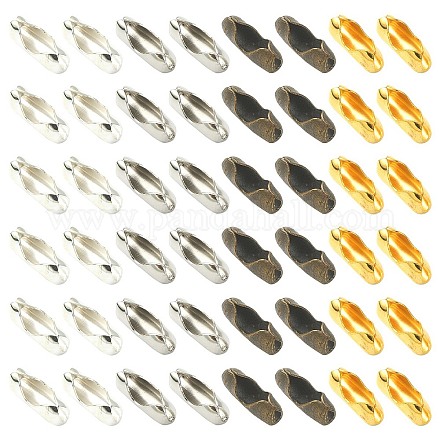 200 conector de cadena de bolas de hierro de 4 colores. IFIN-YW0003-31-1