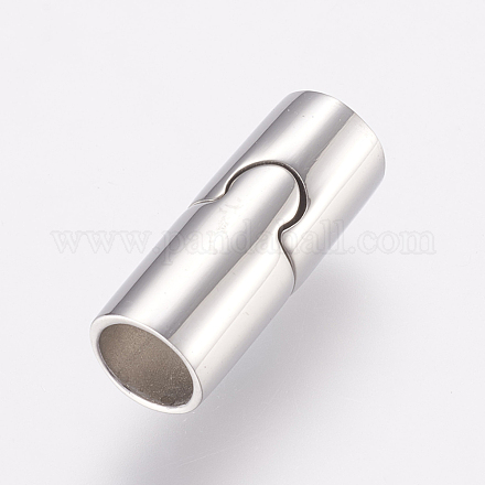 304 Stainless Steel Magnetic Clasps with Glue-in Ends STAS-E138-02P-1