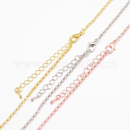 Iron Cable Chain Necklace Making NJEW-L438-01-1